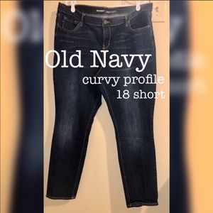 OLD NAVY Curvy Profile Jeans- 18 Short